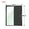 LYNN Sliding Door with Net X-Series 180*205 cm Black