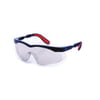แว่นตานิรภัยทรงสปอร์ต ตรา WorkSafe รุ่น SkyVo สีน้ำเงินด้าน เลน Indoor/Outdoor HC