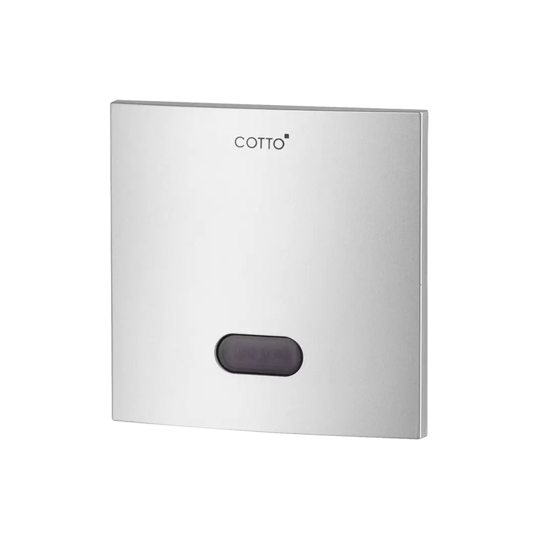 COTTO CT4801AC(NL) ฟลัชวาล์วอัตโนมัติโถปัสสาวะชายชนิดฝังผนัง Back Inlet(ใช้ไฟฟ้า)-1