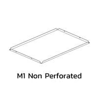 ฝ้าอลูมิเนียม คลิป-อิน Metalworks R-Clip F 0.7 มม. White แผ่นเรียบ M1 Non Perforated