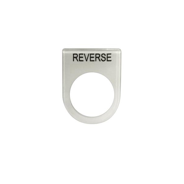 เนมเพลท REVERSE ขนาด 25 มม. สีขาว-1