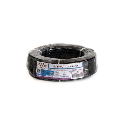 สายไฟ 60227 IEC 53 (VCT) 4x1.5 ยาว 30 เมตร ทริปเปิ้ลเอ็น-1