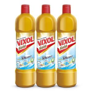 น้ำยาทำความสะอาดห้องน้ำ VIXOL 900ml แพ็ค3 ทอง (1144914)-1