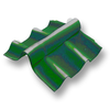 Green Adjustable Angle Ridge Under SCG Roman Tile Hybrid