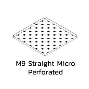 ฝ้าเหล็กกัลวาไนซ์ คลิป-อิน Metalworks Q-Clip F White แผ่นเจาะรู M9 Straight Micro Perforated-1