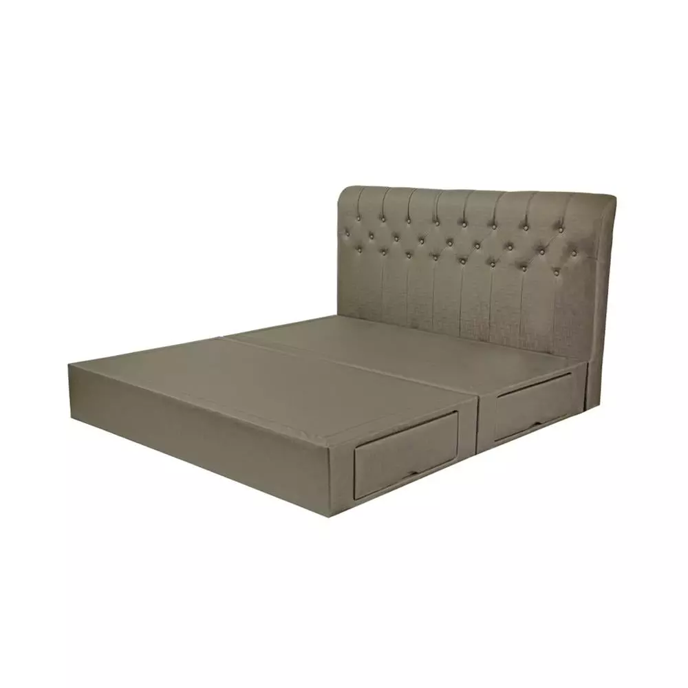 ฐาน+หัวเตียง ROME-L 6FT TAUPE HLS (1216038)-1