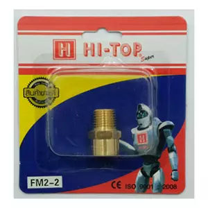 ข้อต่อเกลียวใน-นอก HI-TOP FM 2-2 หุน (1/4 นิ้ว) สีทอง (1157444)-1