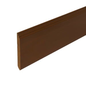 บัวพื้น PVC รุ่น B-4 สีน้ำตาลเข้ม 402 กว้าง 4 นิ้ว หนา 9 มม. ยาว 4 ม.