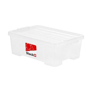 กล่องเก็บของ ฝาล็อค DKW A4 STACKO 6651 10 ลิตร สีใส (1016903)