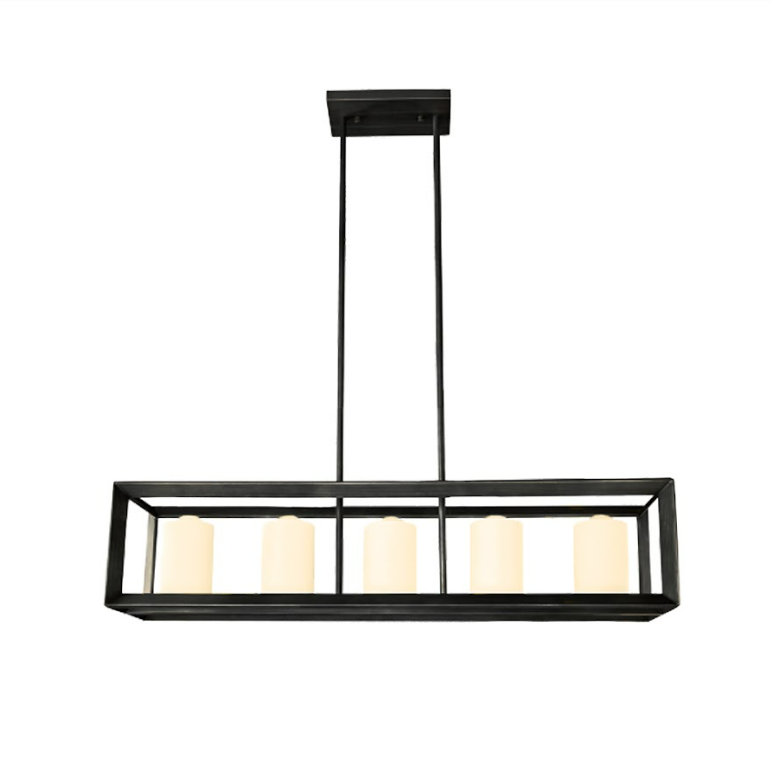 โคมไฟระย้า โคมไฟแขวน LIGHTMOST MD180505-5 ขั้วหลอด E27 5 หลอด ขนาด 60W สีเบจ-1
