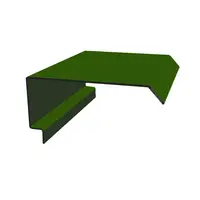 ครอบข้าง 5 หยักเมทัลชีท Girth 457 มม. บลูสโคปแซคส์คูล สีเลมอน กรีน PZACS AZ70 0.35 มม. ยาว 3.1 เมตร
