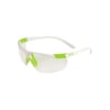 แว่นตานิรภัยทรงสปอร์ต ตรา WorkSafe รุ่น Wider สีขาวเขียว เลนใส HC/AF