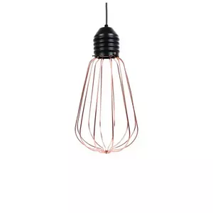 โคมไฟระย้า 1 หลอด มีเนียม รุ่น 5052 สีโรสโกลด์ HEAP-1