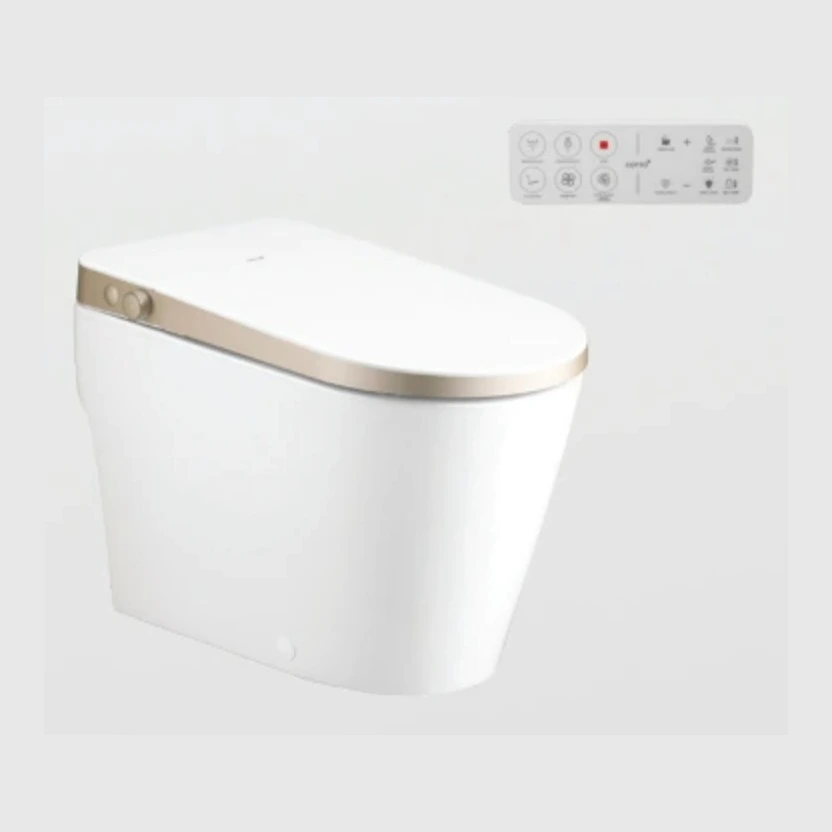 สุขภัณฑ์อัตโนมัติ COTTO C109047 WH/GR 3.8 ลิตร รุ่นเคลียร์ อัลติเมท เอดิทส์ สีคาราเมลโกลด์-1