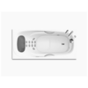 KOHLER K-76449X-NWGR-0 อ่างอาบน้ำระบบน้ำวน 12 หัวเจ็ตแบบเรียบ รุ่น คาเรส 1700 พร้อมมือจับและก็อกลงอ่าง (เข้ามุมขวา) 