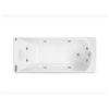 KOHLER K-97260X-G2-0 อ่างอาบน้ำอะครีลิคระบบน้ำวน 8 หัวเจ็ต และอัดอากาศ 18 หัวเจ็ต ปุ่มควบคุมด้านขวา รุ่น แพททิโอ 1700