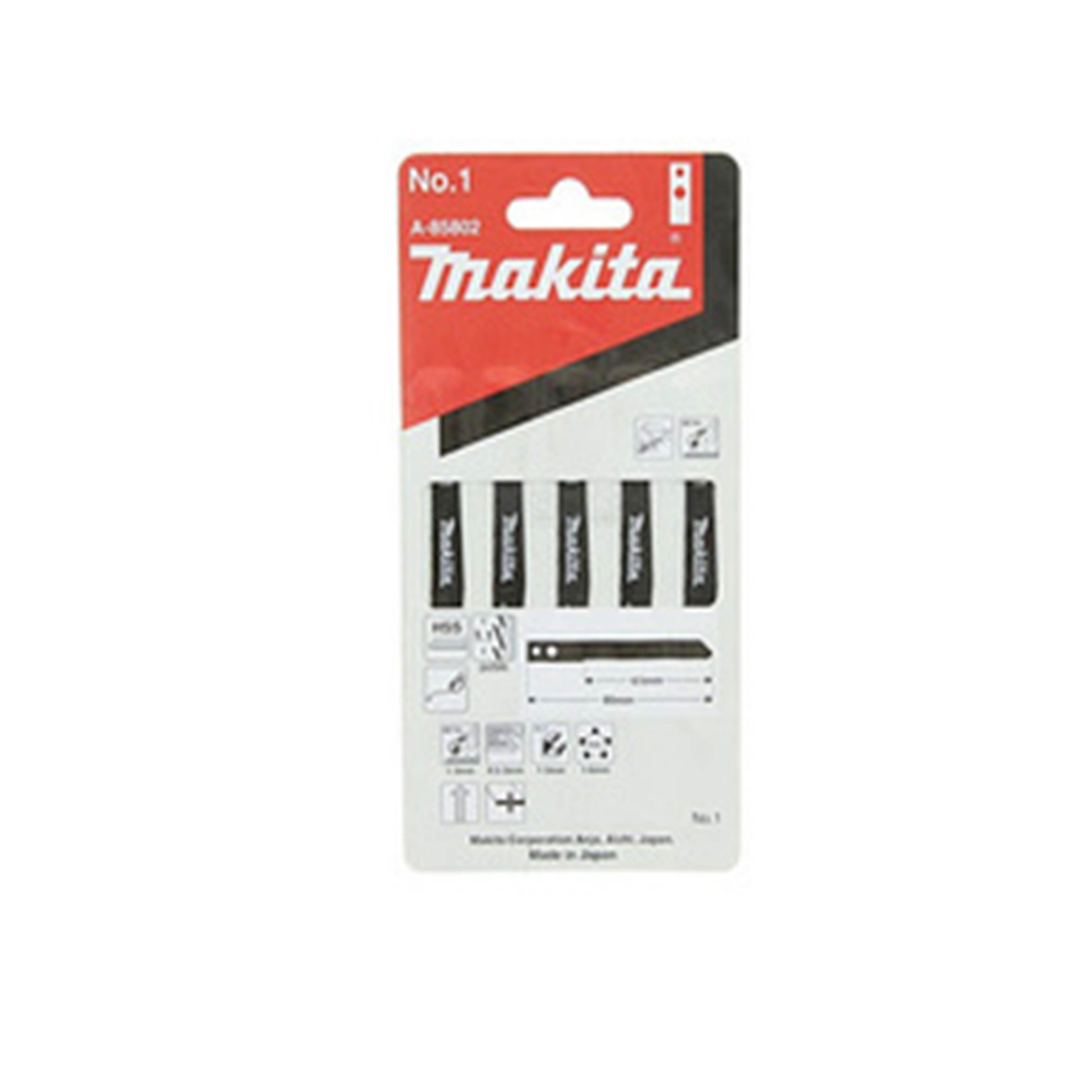 ใบเลื่อยจิ๊กซอ MAKITA B-22 5 ชิ้น/แพ็ก (1131593)-1