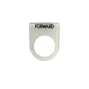 เนมเพลท FORWARD ขนาด 25 มม. สีขาว-1