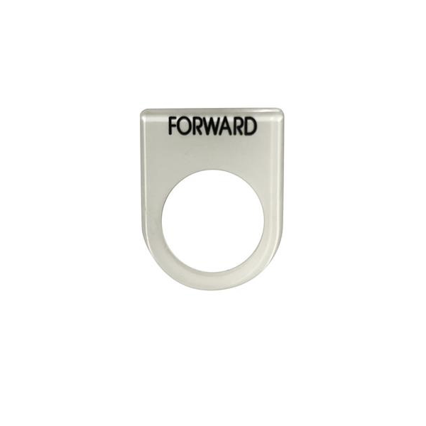เนมเพลท FORWARD ขนาด 25 มม. สีขาว-1