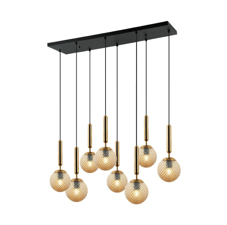 โคมไฟระย้า MAX LIGHT MD1173-8ABS/CE ขั้วหลอด E14 8 หลอด ขนาด 40W สีทอง-1