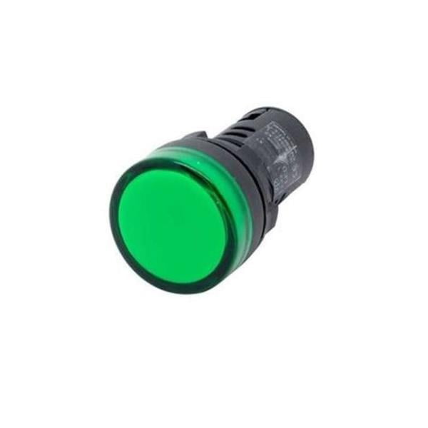ไพลอตแลมป์ LED 220VAC รุ่น TS2D2G ขนาด 22/25 มม. สีเขียว-1