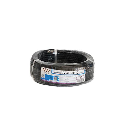 สายไฟ 60227 IEC 53 (VCT) 2x1 ยาว 30 เมตร ทริปเปิ้ลเอ็น-1