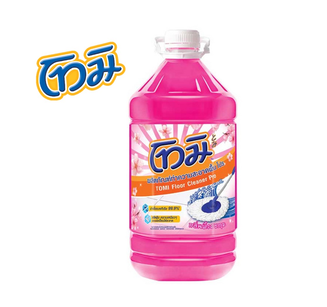โทมิ ผลิตภัณฑ์ทำความสะอาดพื้น 5000 มล. (สีชมพู)-1