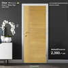 Melamine Door MDF iDoor S4 White teak 3.5x90x200 cm (Cancelled)