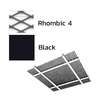 Galvanized Steel Ceiling Q-L Mesh Metalworks Black Rhombic 4