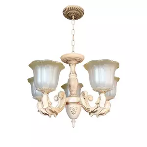 โคมไฟระย้า LIGHT รุ่น 06-ML-5006-5 สีครีม STAR-1