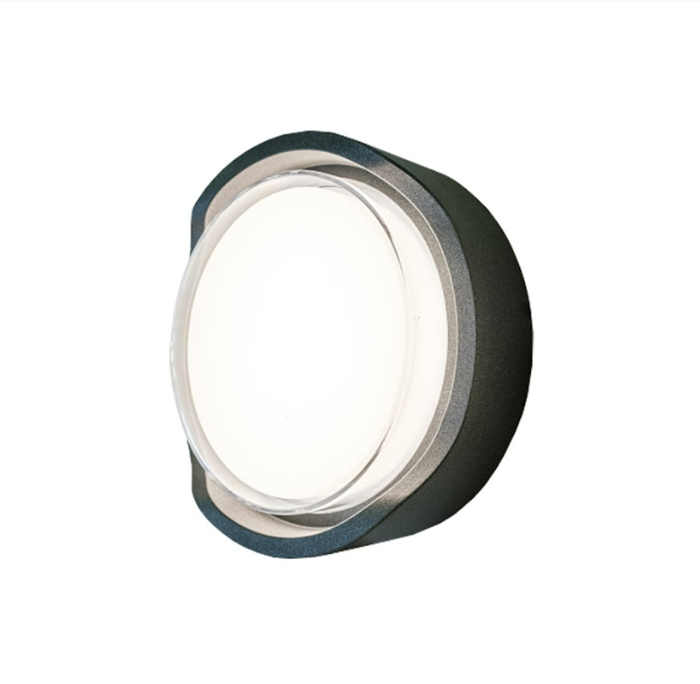 โคมไฟติดผนังภายนอก YUNDA 3077 ขนาด 12W IP65 สีดำ -1