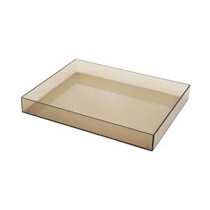 ถาดอะคริลิก KECH 33x26x4 ซม.ไซซ์ L สีชาใส (1191165)