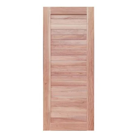 ประตูไม้ดูริโอ MODERN DOORS CE-21 ลวดลาย 80X200 ซม. สีธรรมชาติ ไม่เจาะลูกบิด (1223546)-1