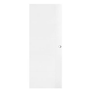 ประตูภายนอก UPVC เจาะลูกบิด AZLE LT-06W 80x200 ซม. สีขาว (1088012)