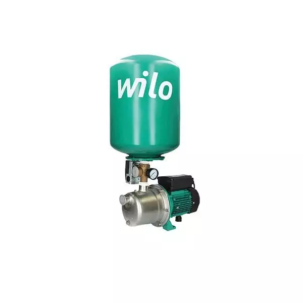 ปั๊มน้ำอัตโนมัติ WILO 370 วัตต์ (ถังแรงดัน) รุ่น HWJ-201-X-EM กำลัง-1