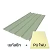 แผ่นหนา 0.35 มม. + ฉนวน PU 1 นิ้ว