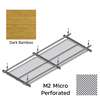 Hook On Aluminum Ceiling R-H200 Metalworks Dark Bamboo 1200x400 mm M2 Micro Perforated