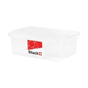 กล่องเก็บของ ฝาล็อค STACKO 6657 6 ลิตร สีใส (1016922)