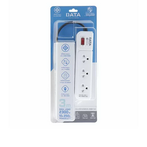 รางปลั๊ก 1 สวิทซ์ 3 ช่อง 3 เมตร รุ่น AP3159 สีเทา-1