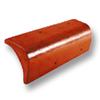 กระเบื้องหลังคาคอนกรีต CT Gran Onda ตราเพชร ส้มหางนกยูง ครอบข้างปิดชาย 212EK001102