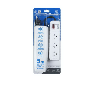 รางปลั๊ก 3x5 เมตร 1 สวิตช์ รุ่น AP3159 สีเทา-1