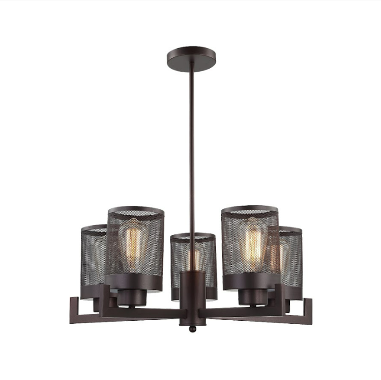 MAXLIGHT Ceiling lamp WP1910628-5 E27 5 bulbs 40W Matte Black-1