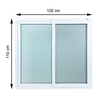 หน้าต่างUPVC S-Sมุ้ง TRENDY 120x110cm (1100678)