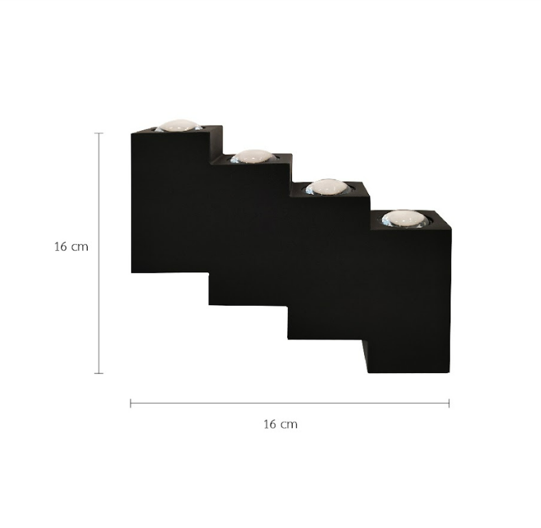 MAXLIGHT Wall lamp QF-JY-C011/8 LED 6W IP65 Black -1