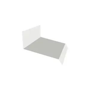 End Wall Flashing Type 1 Metal Sheet BlueScope ZACS Cool Girth 304 mm. Asian White AZ70 0.40 mm. Length 2.1 m.-1