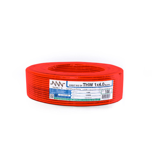 NNN Electric Wire IEC01 THW 1x4 100M Red-1