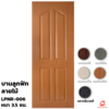 UPVC Interior Door PW LPNR-006 Wenge Brown 80x200x3.5 cm
