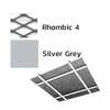 Galvanized Steel Ceiling Q-L Mesh Metalworks Silver Grey Rhombic 4