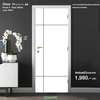Melamine Door MDF iDoor S6 Pearl White 3.5x80x200 cm Pattern 4 (Cancelled)