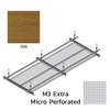 Hook On Aluminum Ceiling R-H200 Metalworks Oak 1200x400 mm M3 Extra Micro Perforated